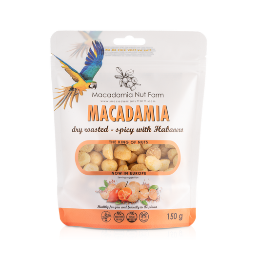 Pikantie makadāmijas rieksti Habanero