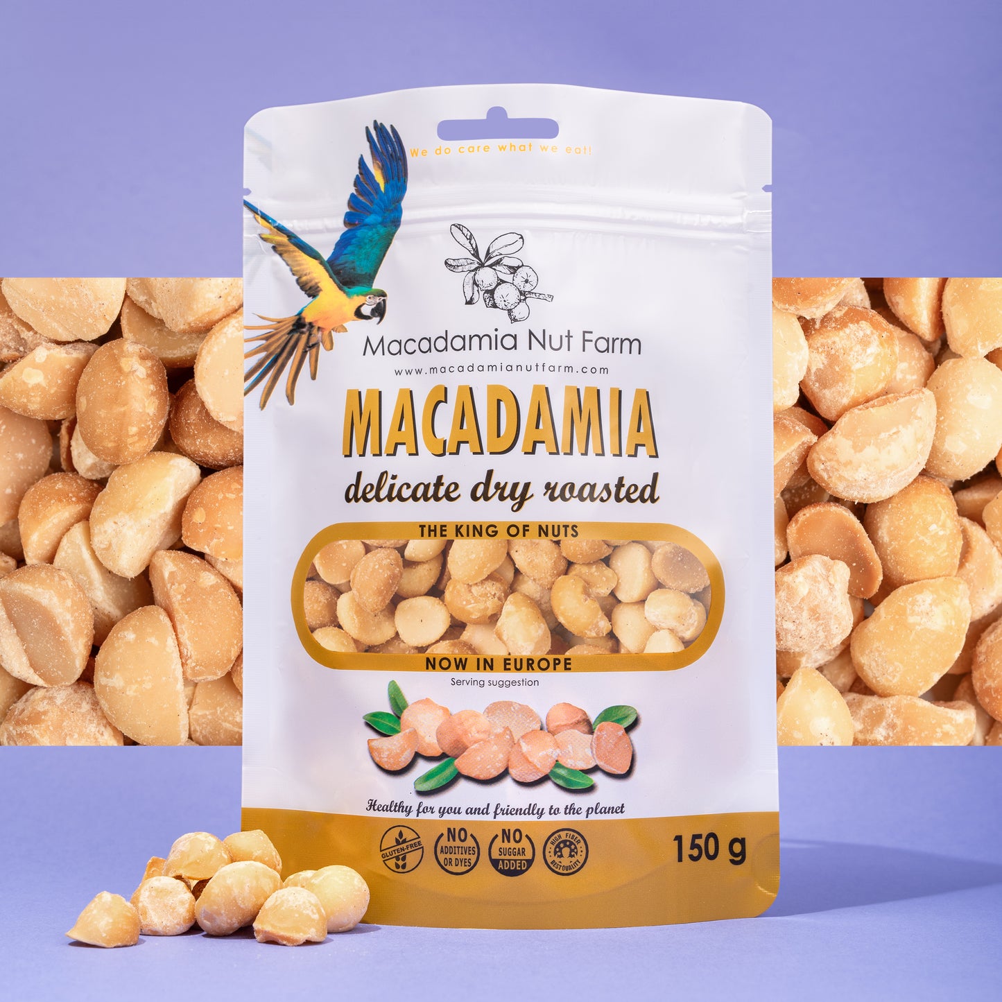 Grauzdēti makadāmijas rieksti