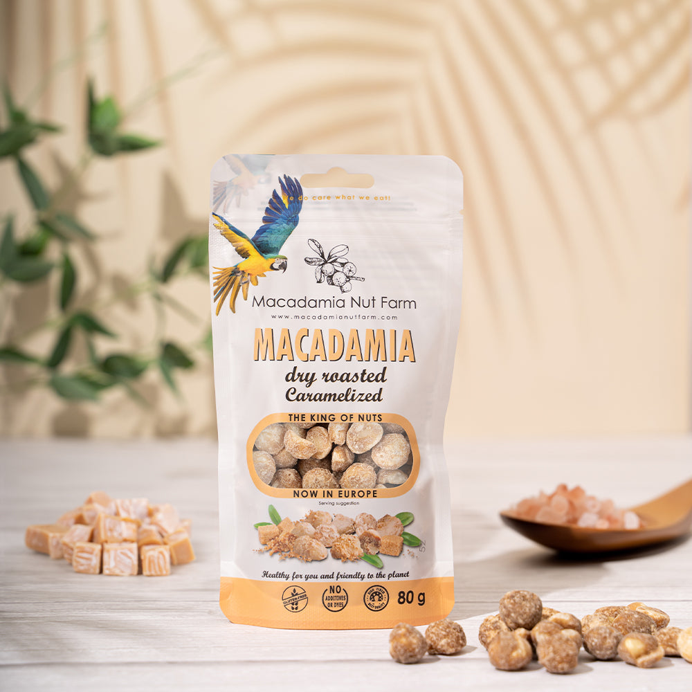 Karamelizēti makadāmijas rieksti