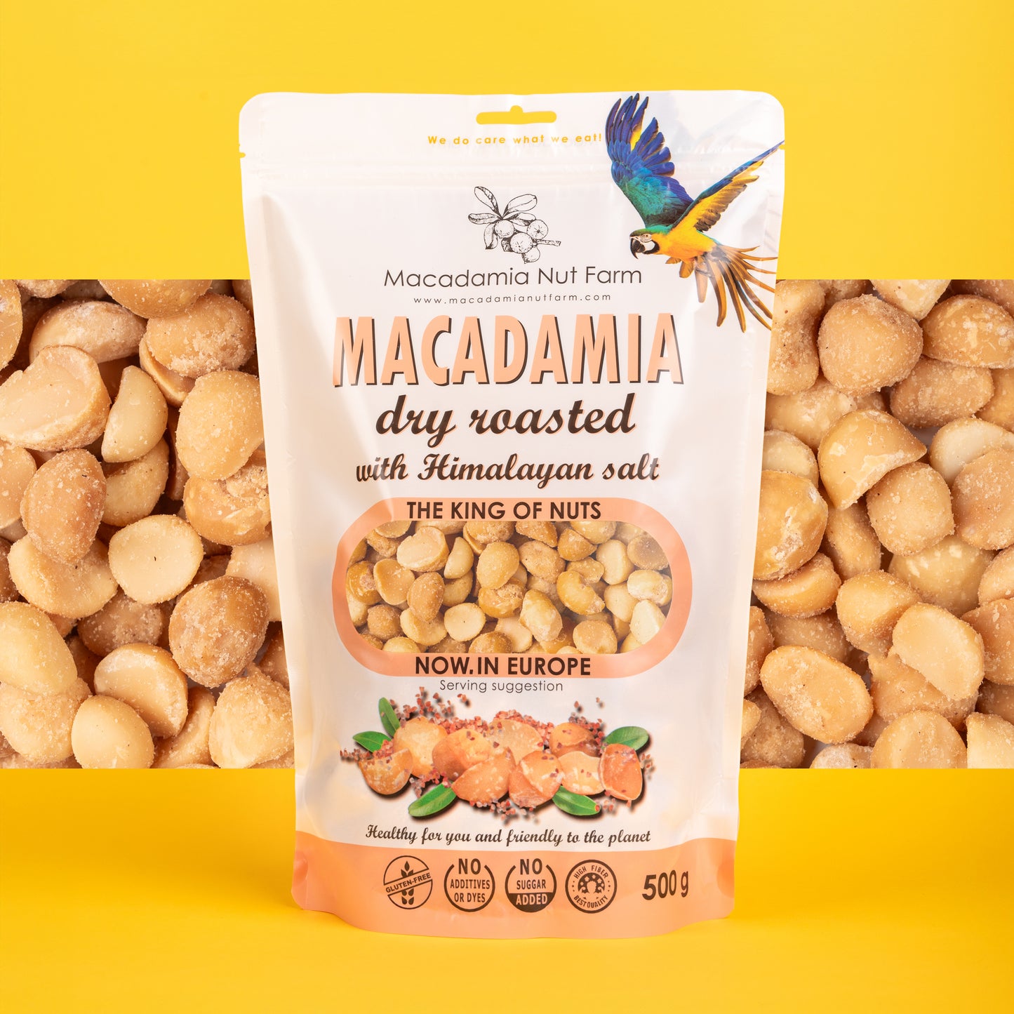 Grauzdēti sālīti makadāmijas rieksti