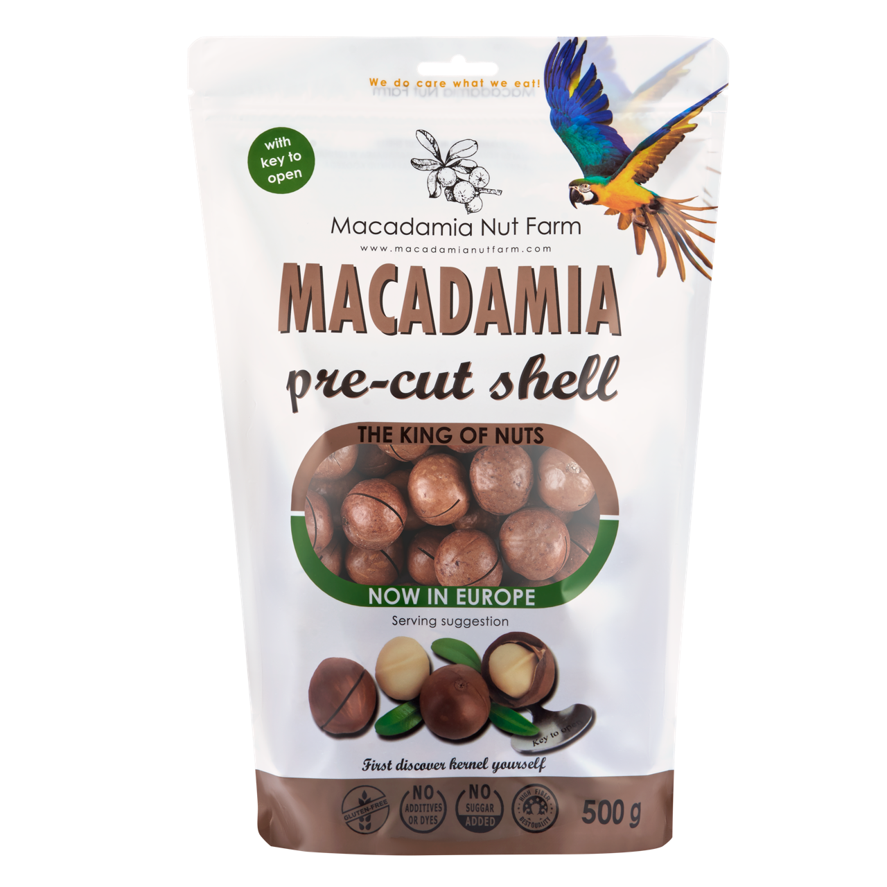 Makadāmijas rieksti čaulā