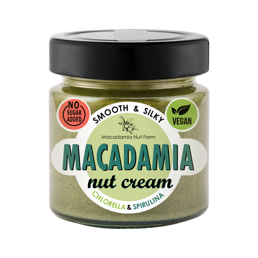 Makadāmijas riekstu krēms SPIRULINA