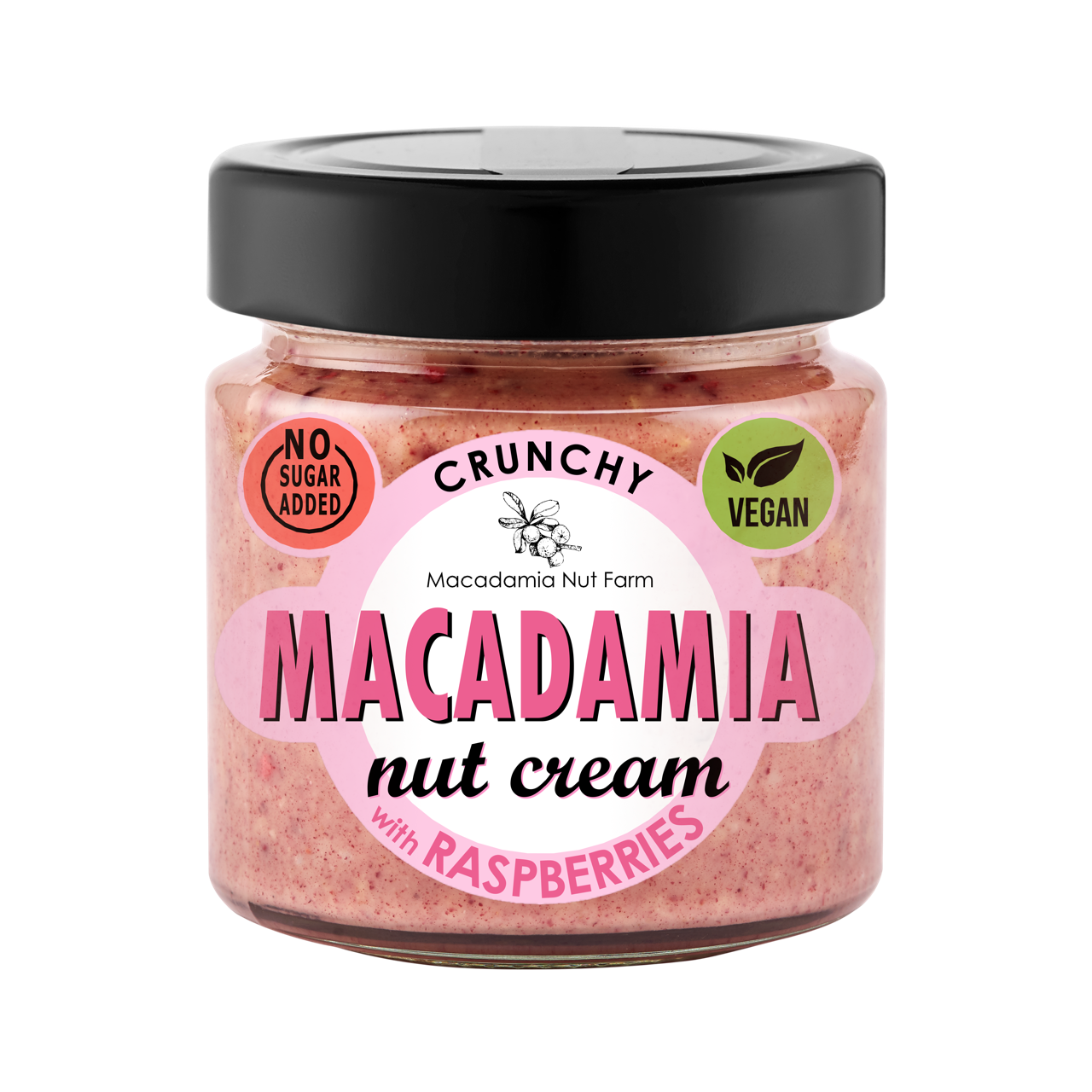Makadāmijas riekstu krēms RASPBERRY