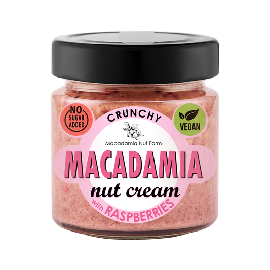 Makadāmijas riekstu krēms RASPBERRY