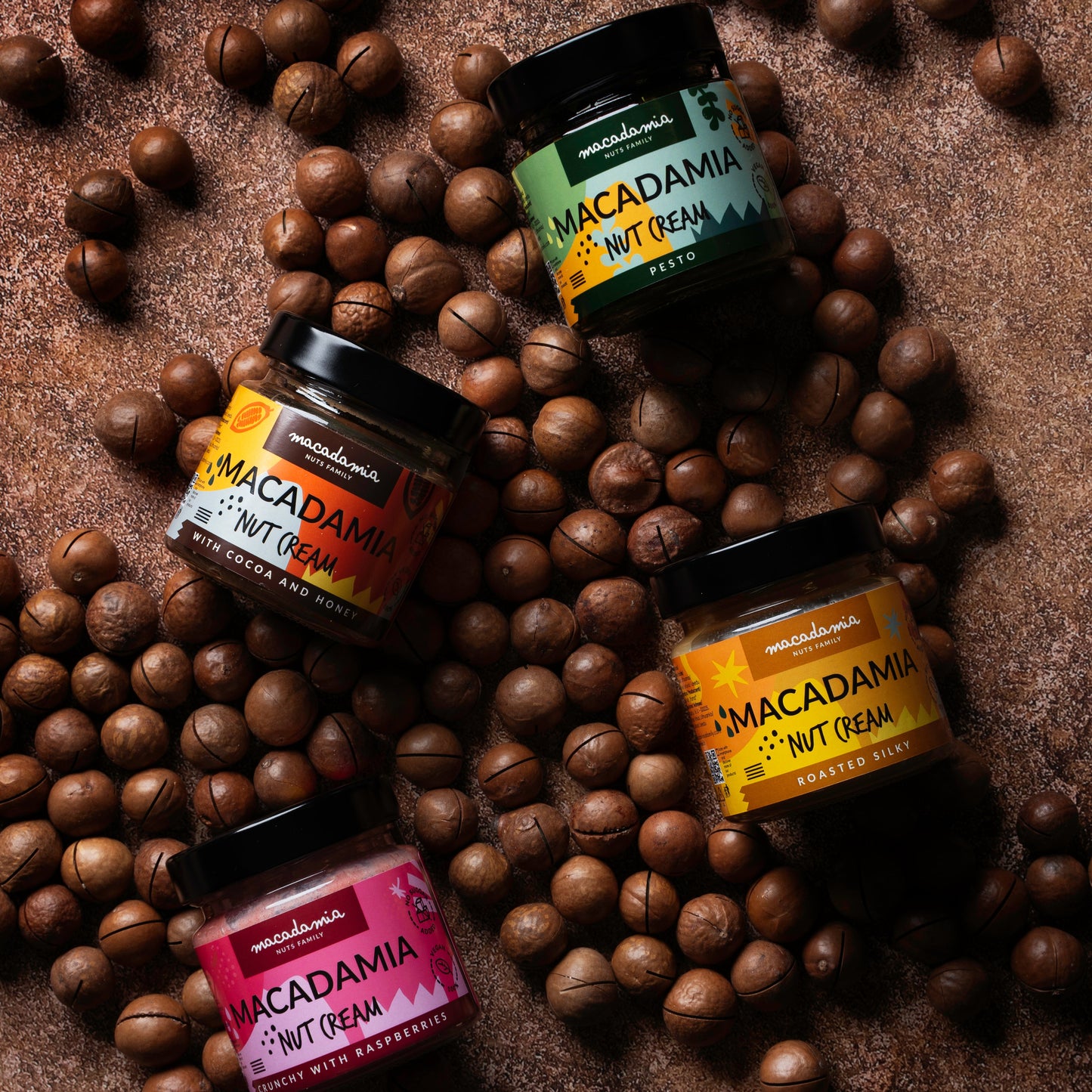 Makadāmijas riekstu krēms RASPBERRY