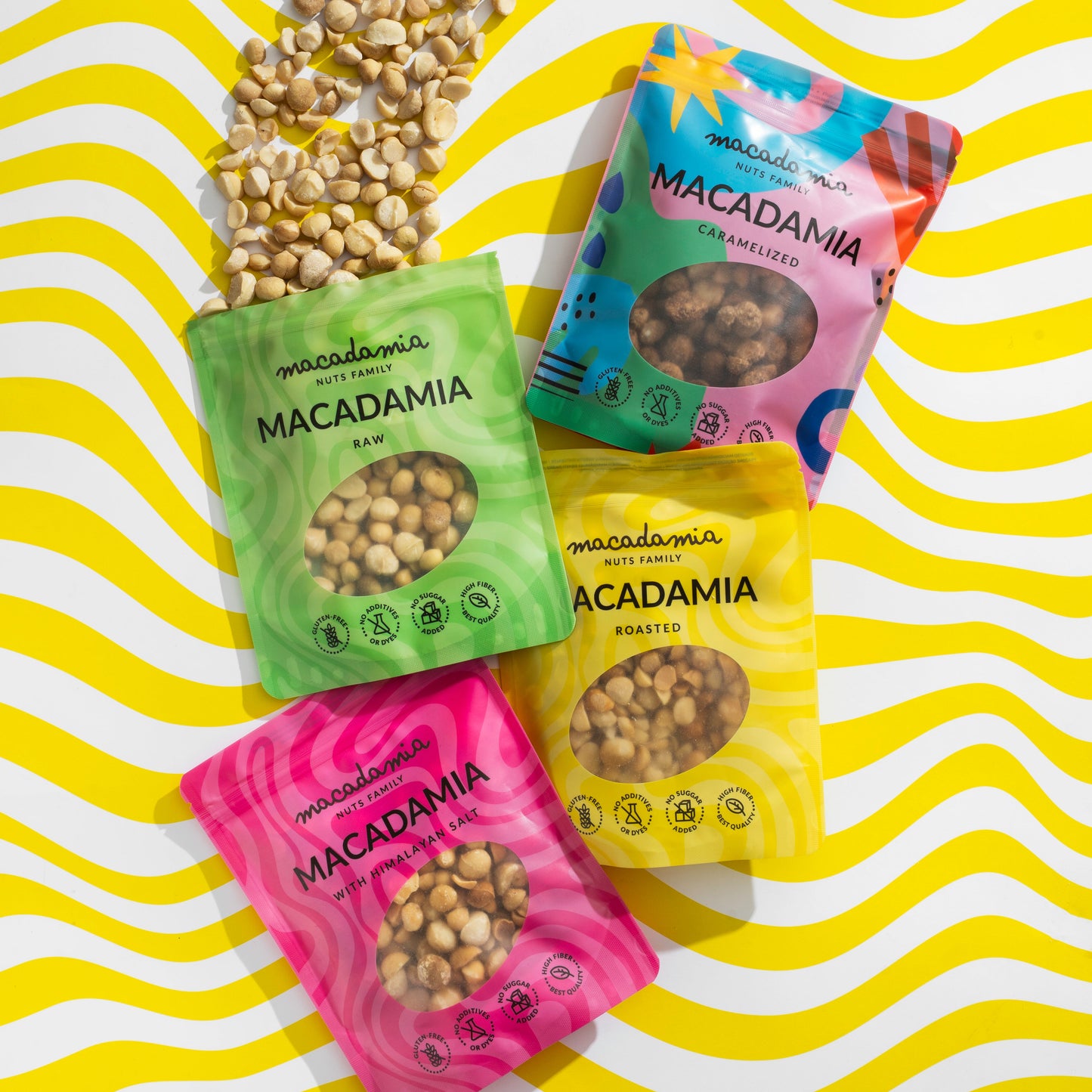 Grauzdēti sālīti makadāmijas rieksti