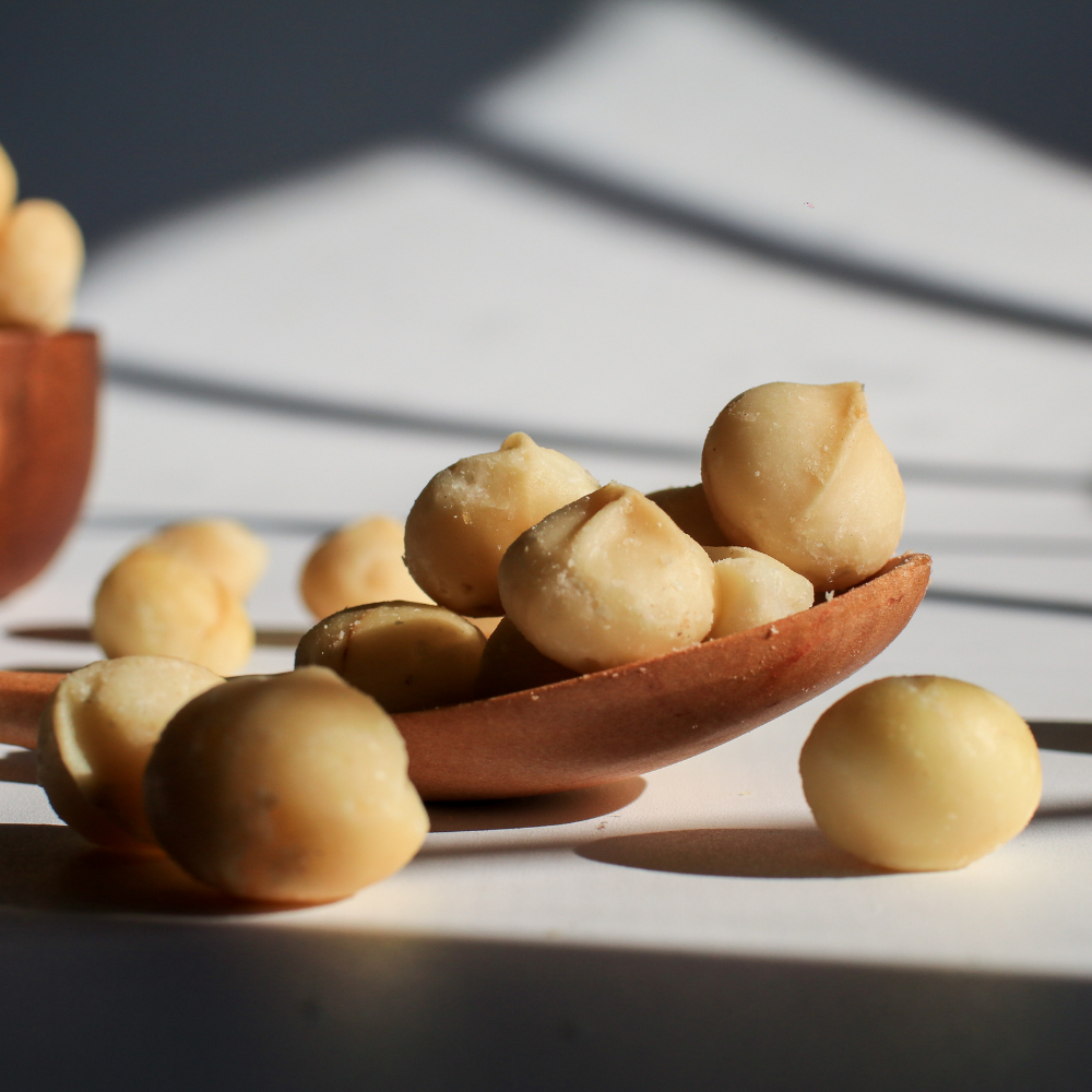 Lobīti makadāmijas rieksti