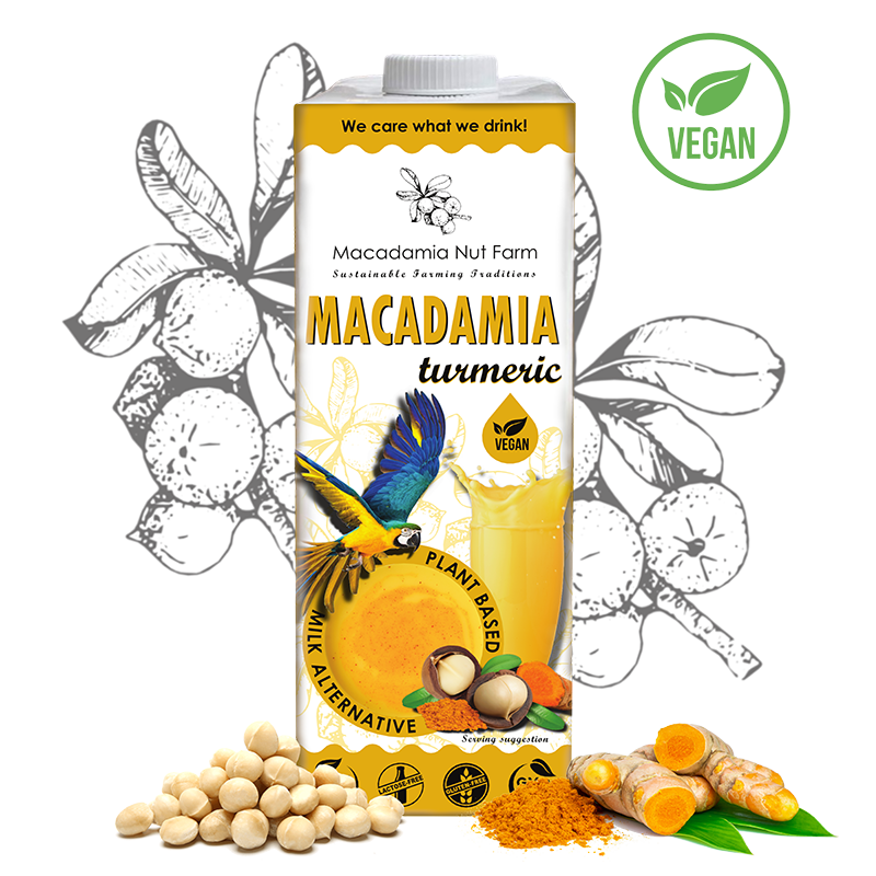 Makadāmijas riekstu dzēriens TURMERIC