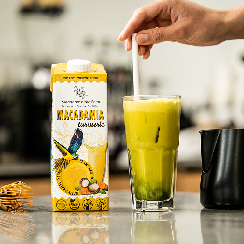 Makadāmijas riekstu dzēriens TURMERIC